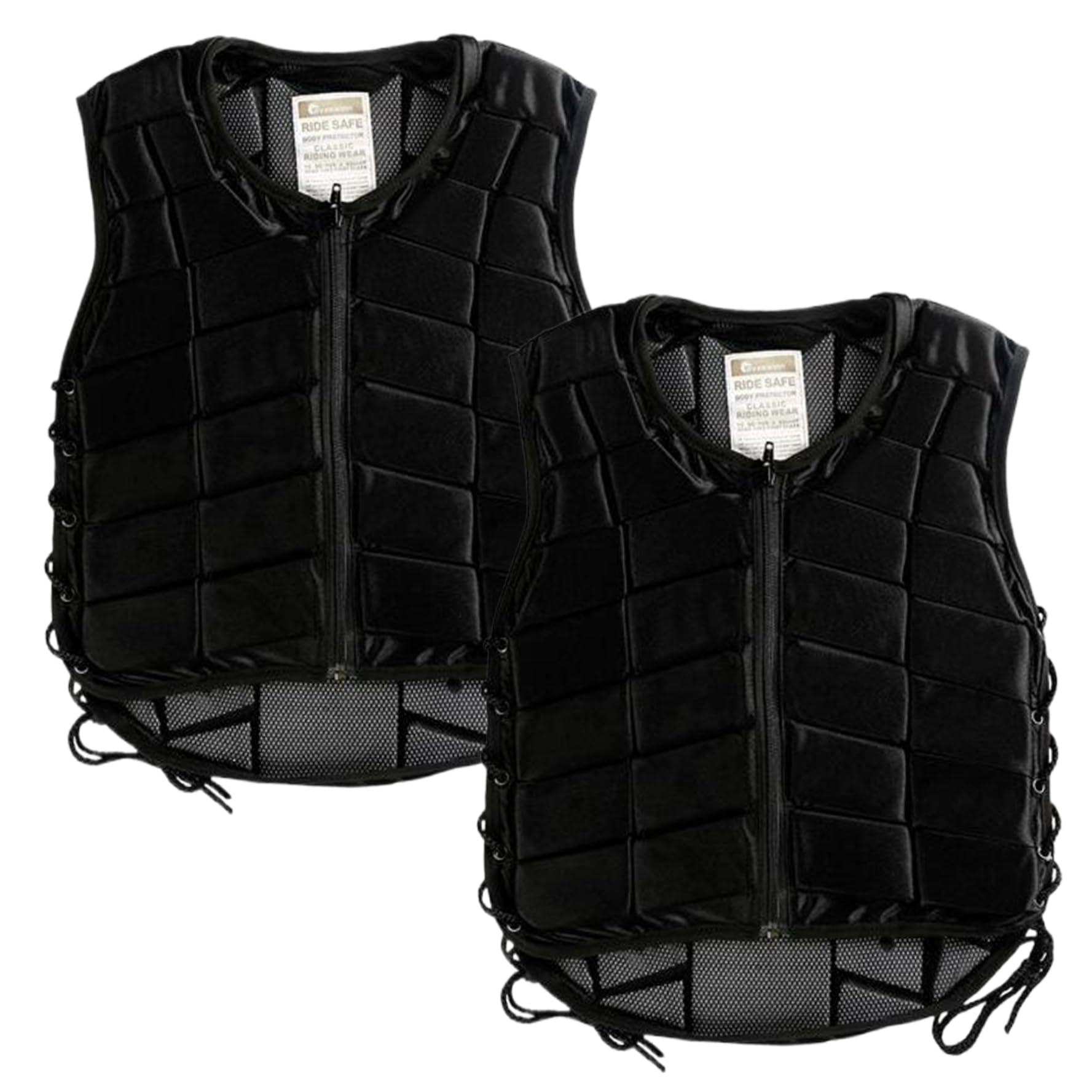 Gilet da Equitazione, Gilet Protettivo di Sicurezza, Armatura Antiurto con Cerniera, Cinturino Regolabile, Morbido e Traspirante, da Equitazione per Donne, Ragazzi, Ragazze, Bambini