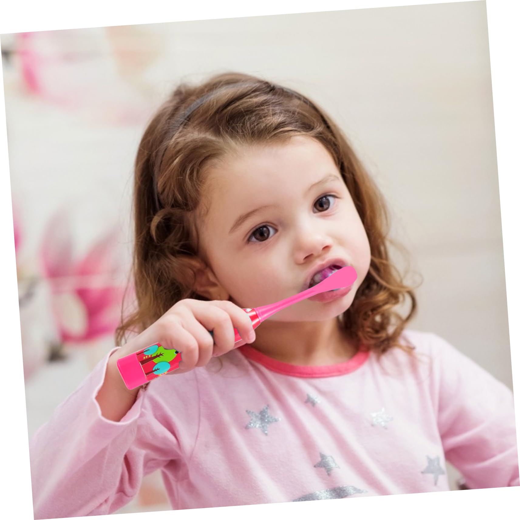 FRCOLOR 8 Piezas cepillo automático halitosis kinder cepillo infantil limpiador electrico bebe eléctrico familiar