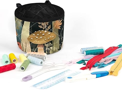 Miniatura 89 de Estera de máquina de coser con flores brillantes y florales bohemias, reduce la vibración, antideslizante, organizador duradero