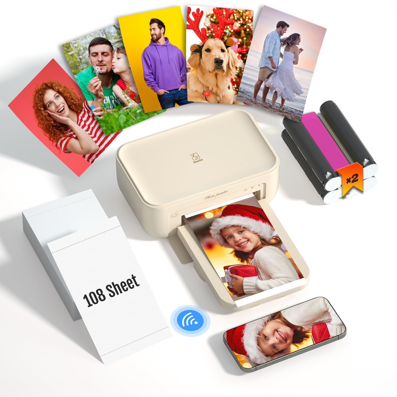 Amazon.com: iDPRT 4×6 Photo Printer, Bundle 108 Sheets Photo Paper