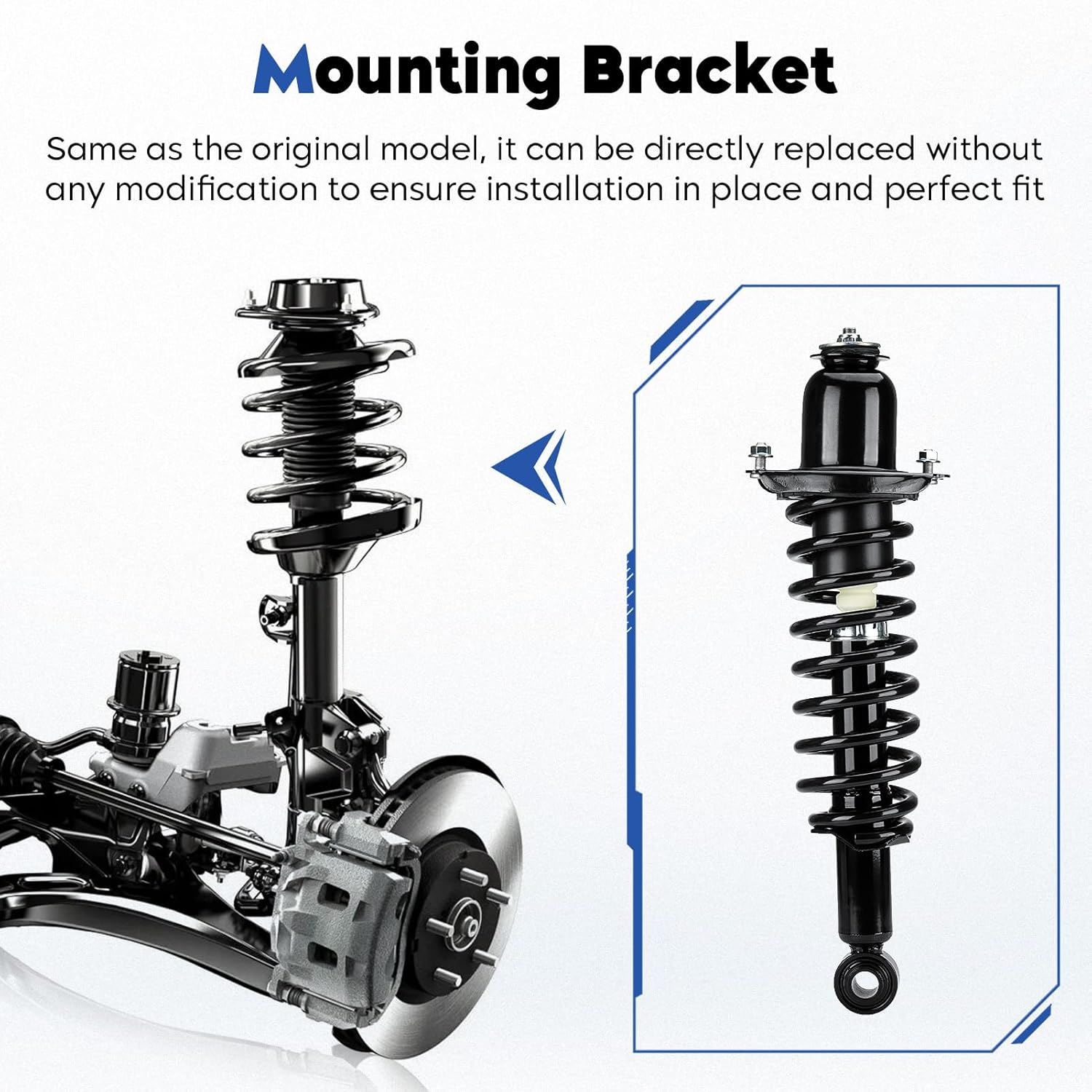 Front and Rear Complete Struts Assembly Shock Absorber w/Coil Spring Compatible with 2003-2008 Toyota Corolla, Replace for 172114 171373L 4Pcs