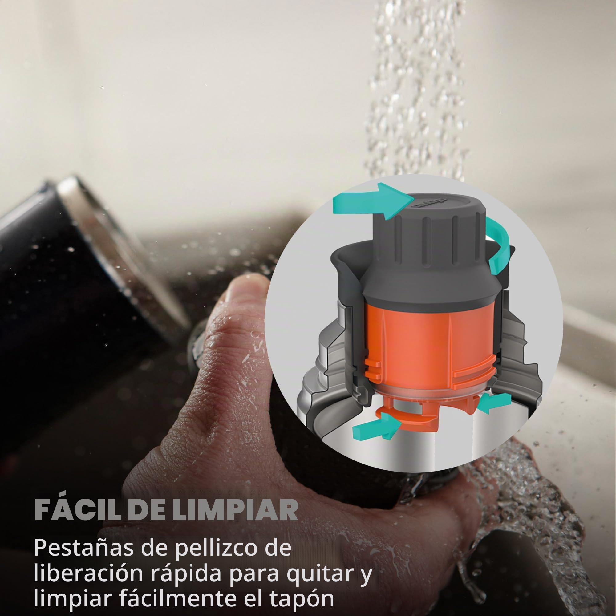 Contigo Botella Térmica | Calor 35 h | Frío 60 h | 1200 ml