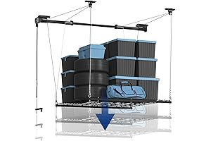 FLEXIMOUNTS 4x4 Ft Garage Overhead Ceiling Storage Rack