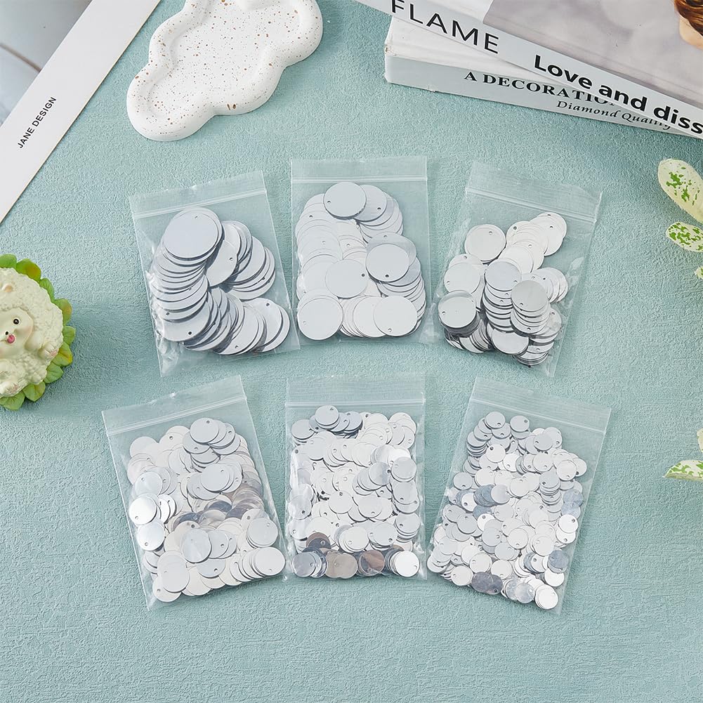 QIUMING 10g Sequins 30mm 40mm 50mm Sequins for Craft Large Round Sequins Paillette Lentejuelas With1 Side Hole DIY Manual Sewing Accessories QIUMING 10g Sequins 30mm 40mm 50mm Sequins for Craft Large Round Sequins Paillette Lentejuelas With1 Side Hole DIY Manual Sewing Accessories