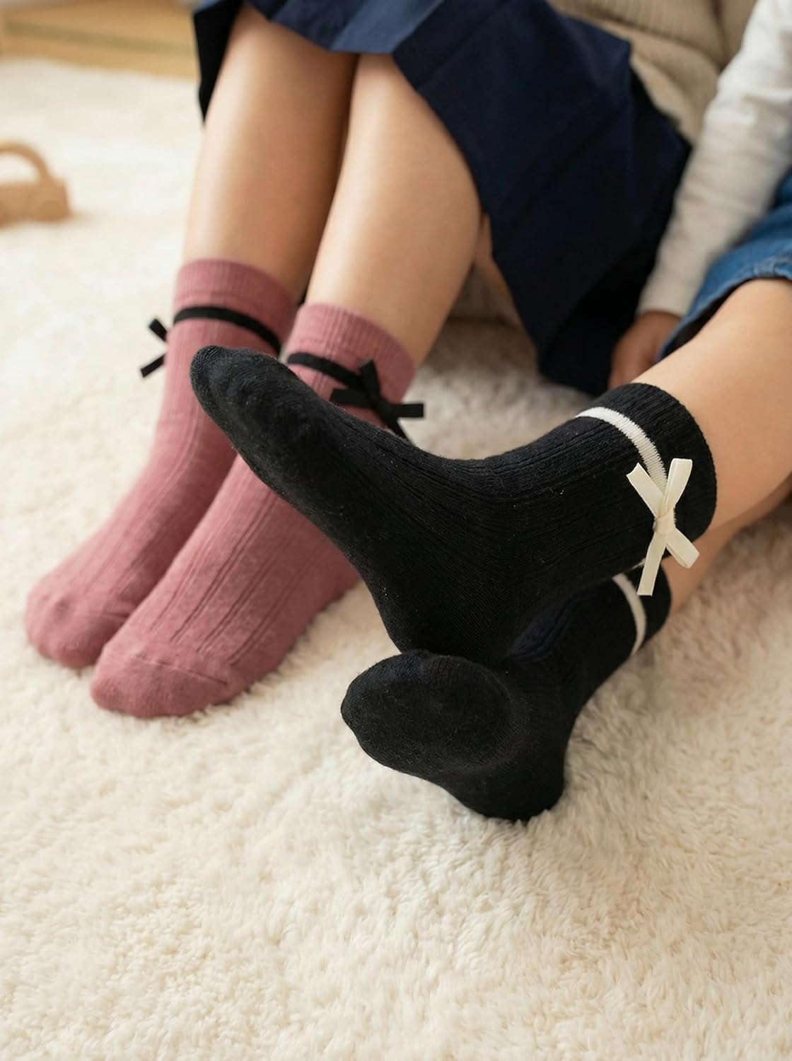 Gwenvenni Girls Socks Big Little Kids Cotton Ankle Sock Low Cut Toddler - Image 2