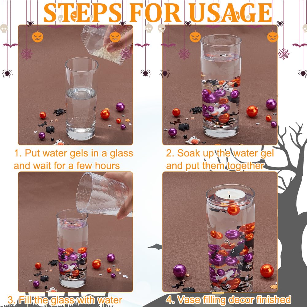 Orbis Transparente Bolitas De Agua Cusmation 150 Cuentas De Perlas Grandes  Para Jarrones Y 800 Cuentas De Gelatina De Agua, Relleno De Jarrón De Perlas  Para Centros De Mesa, Cuentas | Compra, image size:1001x1001