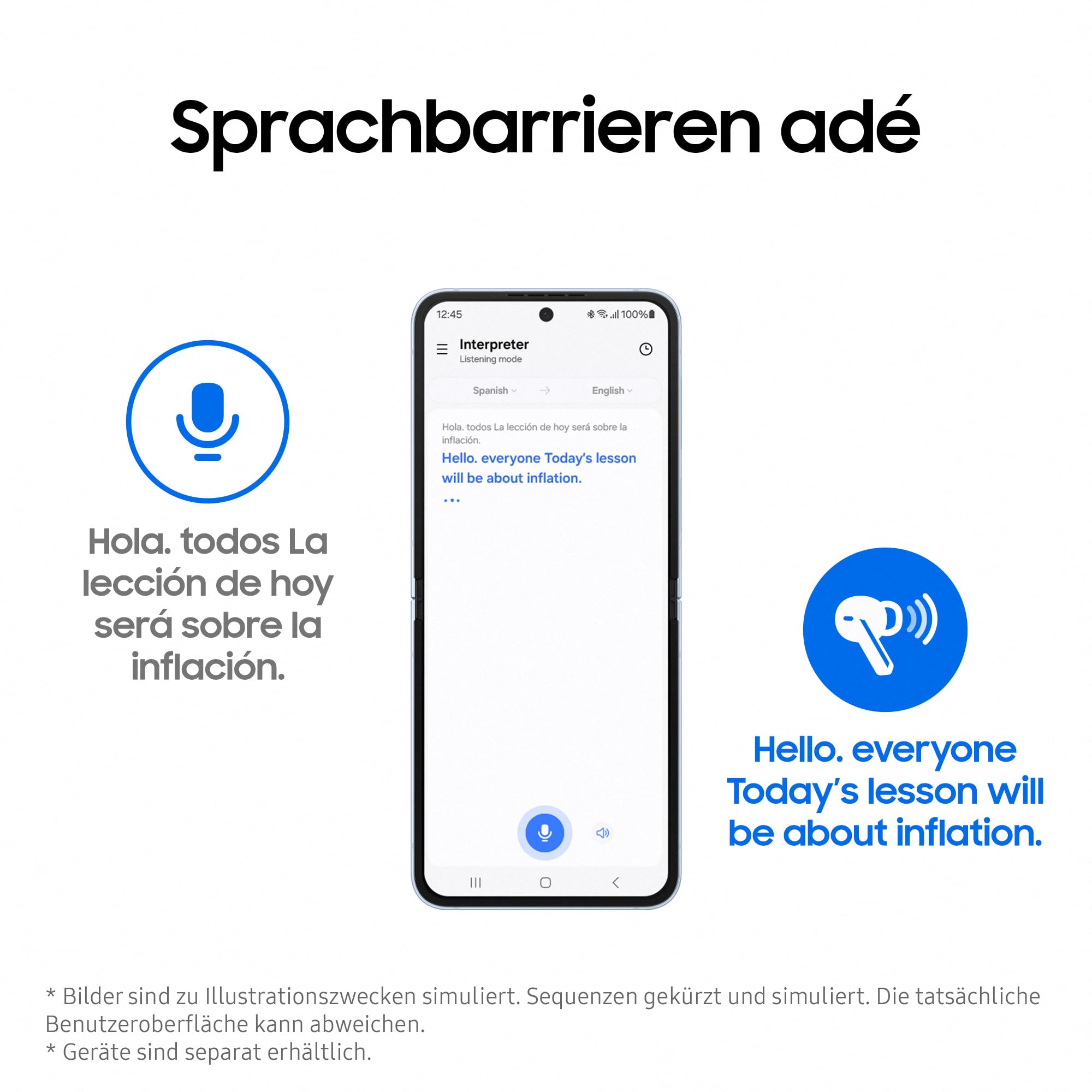 Samsung Galaxy Buds3 Écouteurs Intra-Auriculaires sans Fil Bluetooth avec réduction Active du Bruit (ANC), réduction adaptative du Bruit, avec Audio à 360°, argenté et étui Transparent Anymode