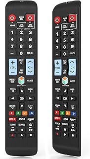 Universal Remote Control for All Samsung TV Remote LCD LED QLED SUHD UHD HDTV Curved Plasma 4K 3D Smart TVs, with Buttons ...