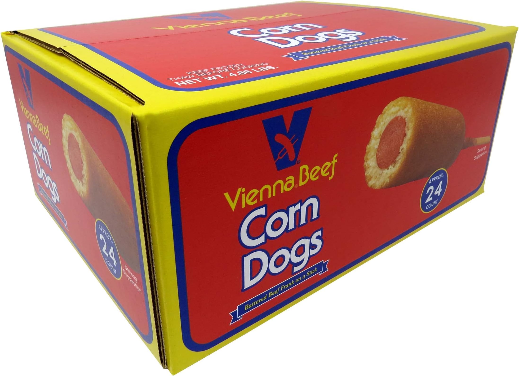 Viennaยฎ Beef Corn Dogs 3.25 oz. lbs. 24 count