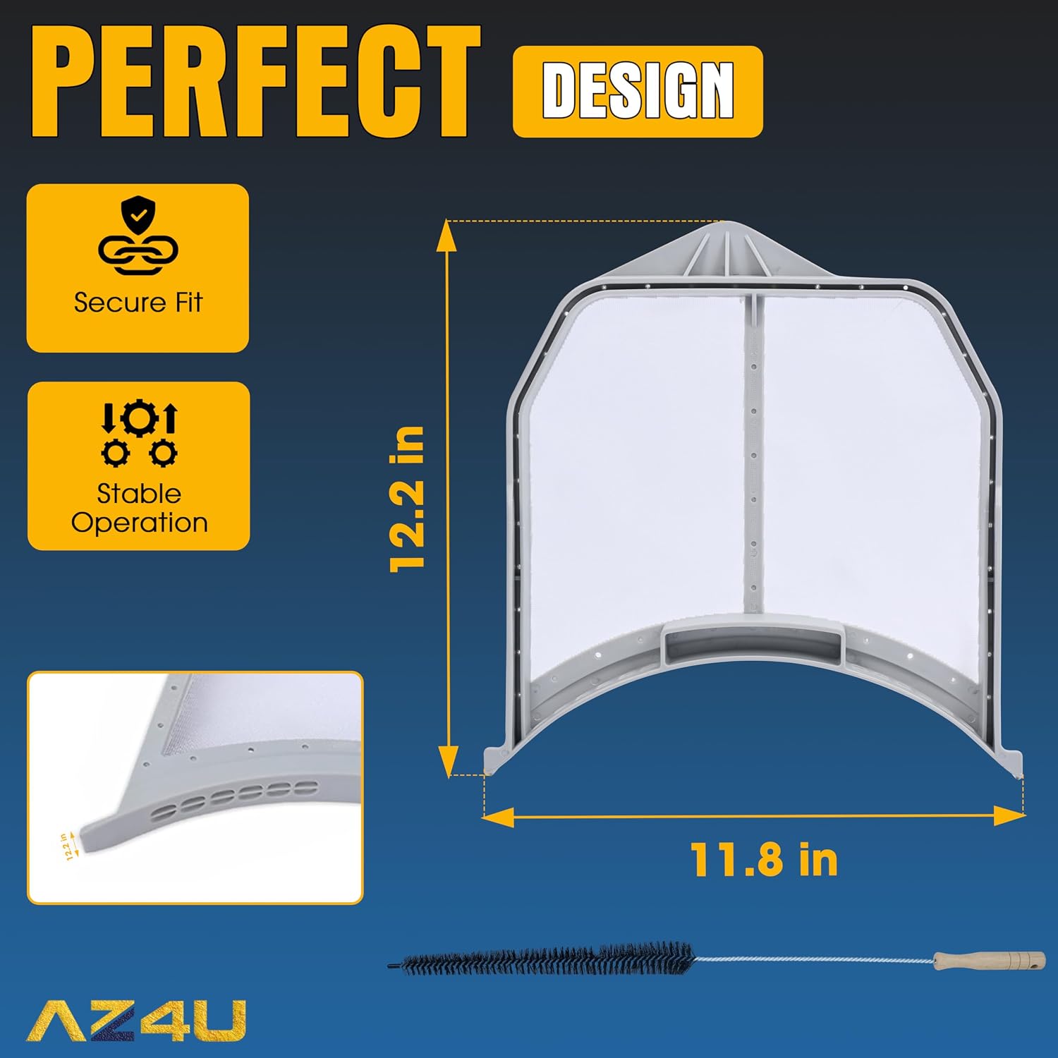 Dryer Lint Filter Screen Replaces W10516085 W10211906 W10370972 W10516085 For Maytag, Whirlpool WED5620HW1 WGD95HEDW WED70HEBW0 WED72HEDW WED72HEDW0 WGD8620HC0 WGD75HEFW0 WED86HEBW0 WGD95HEDU1