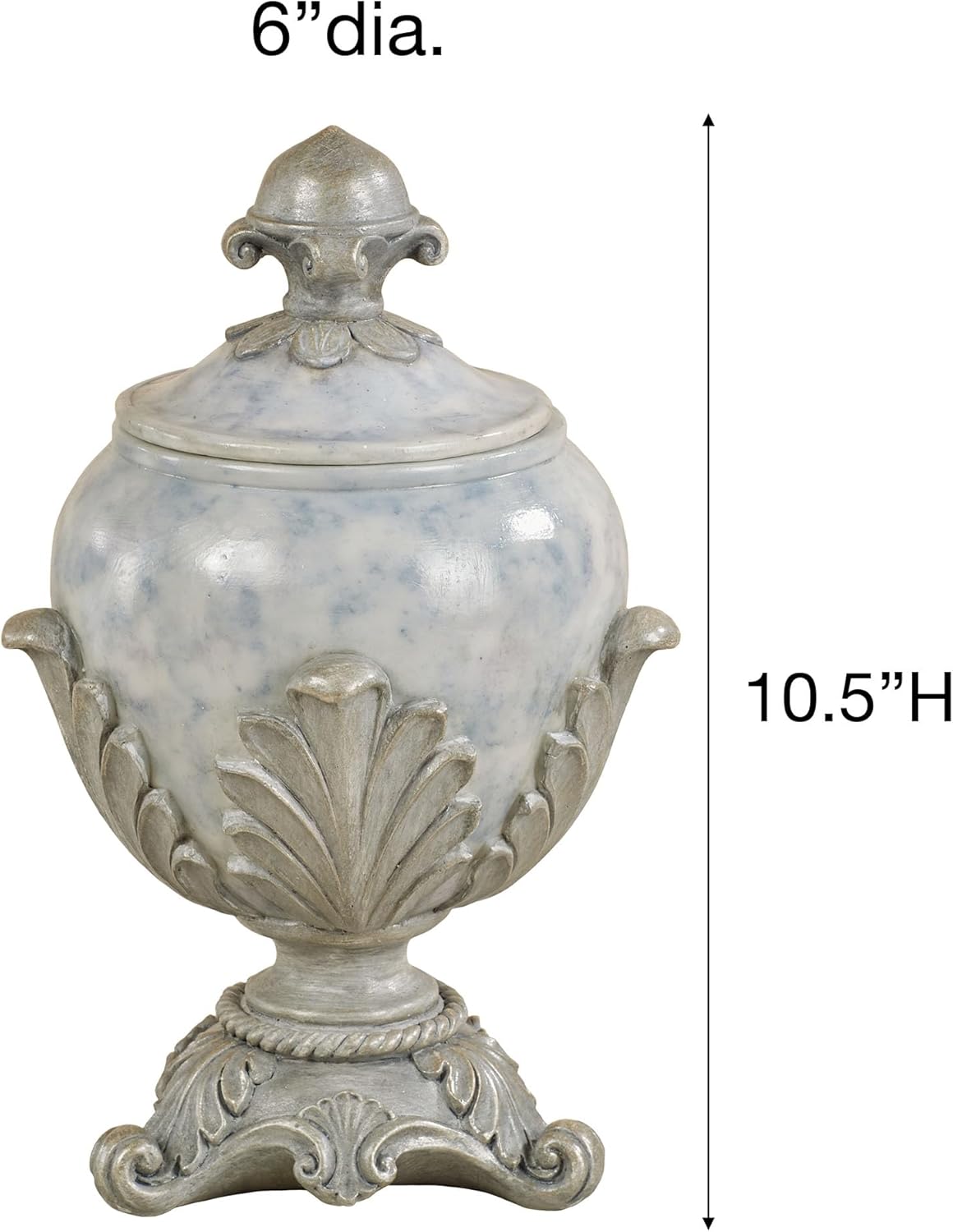 Lionna Decorative Covered Jar Blue