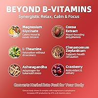 Vista 4 de GREENPEOPLE Complejo de vitamina metilada B Metil B12 + L-metil folato Apoya la energía metabólica, inmunidad y cognitiva 6 complejos súper B