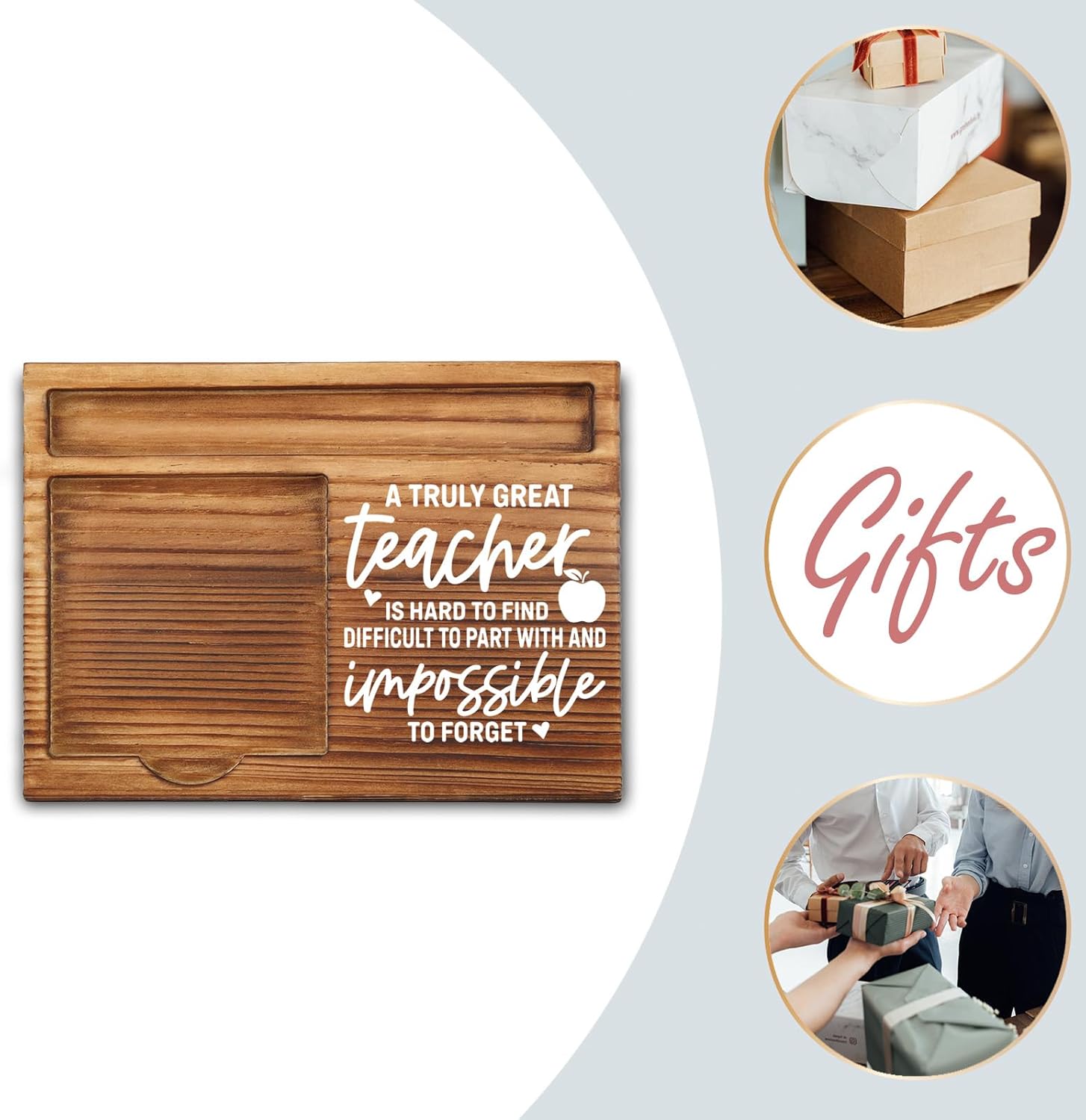 Teacher Sticky Note Holder, Thank You Teacher Appreciation Gifts from Student Self-Stick Note Pad Holders GSH21 - Image 6