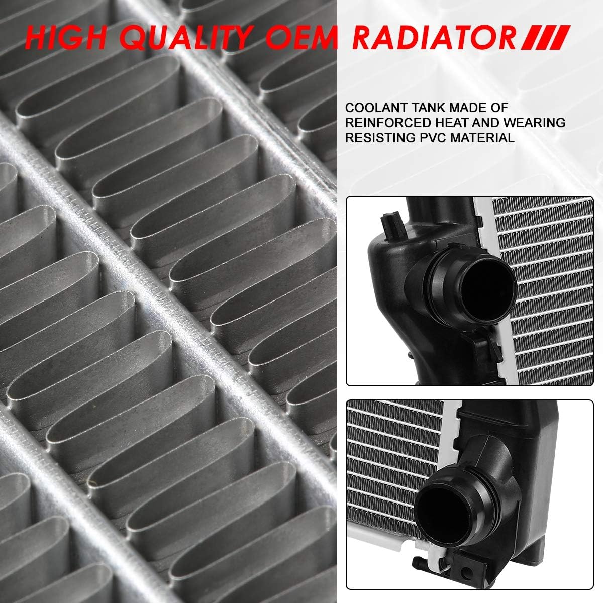 Auto Dynasty Radiator Compatible with 99-06 BMW 525I 528I 530I 545I 5-Series, DPI 2284 Factory Style 1-Row Cooling Radiator, Aluminum Core