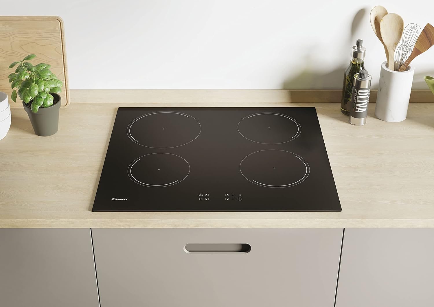 Candy Idea CI642CTT/E1 Black Built-in 59 cm Zone induction hob 4 zone(s)