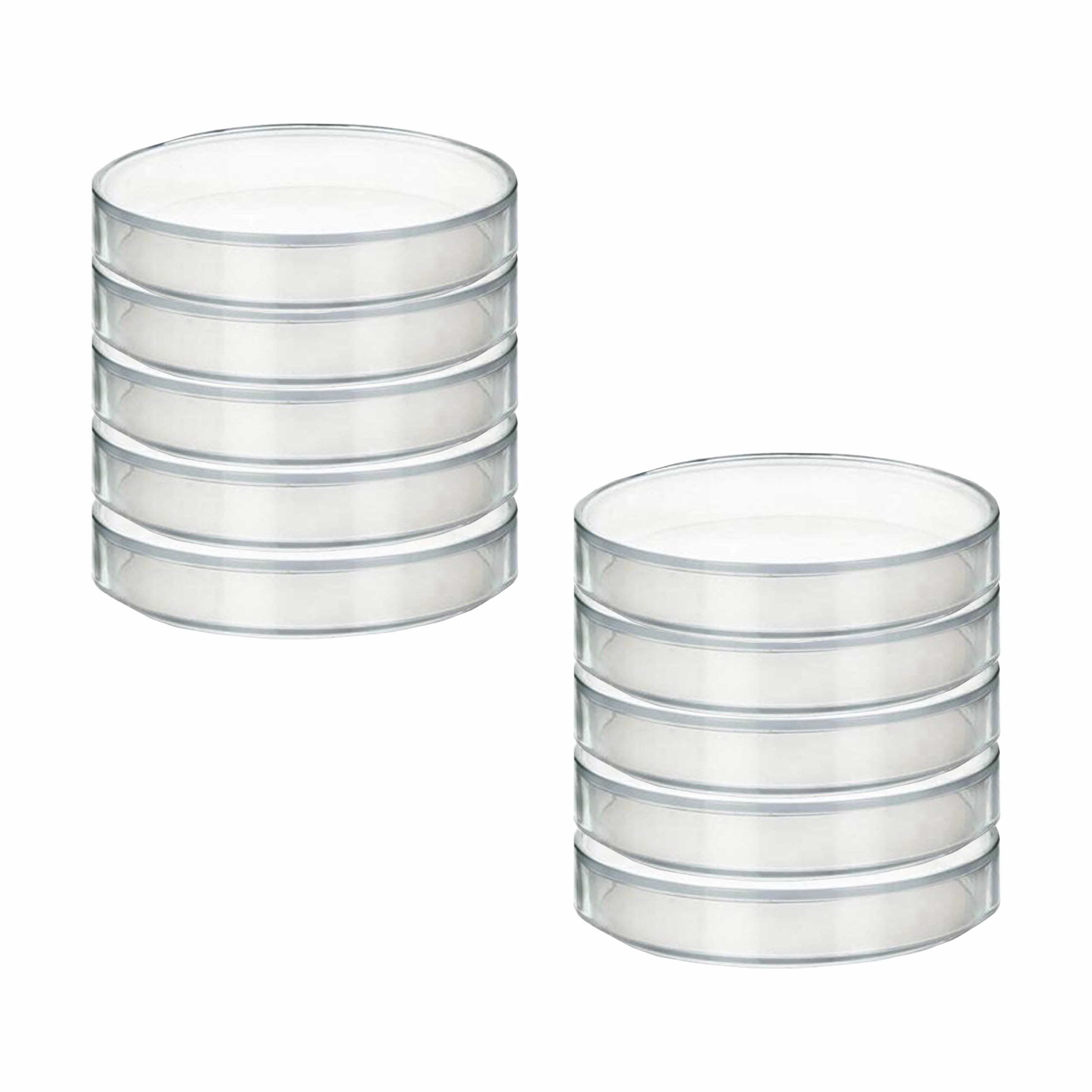 VVS Polypropylene 10Pcs Perti Dish 100mm with Lid Sterile Bacterial Culture Dish Laboratory Plant Cell Tissue Culture Petri Dish Educational For Lab Laboratory