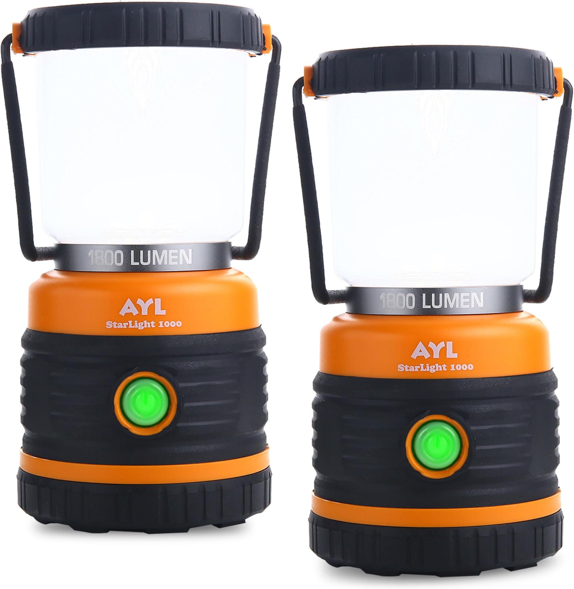 LED Camping Lantern, Battery Powered LED 1800LM, 4 Camping Lights Modes, Perfect Lantern Flashlight for Hurricane, Emergency Light, Storm, Power Outages, Survival Kits, Hiking, Fishing, Home and More