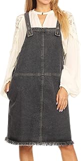 button up overall dress