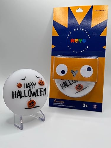 GliPpiN (RGB) - Disco para ansiedad con luz original de NOYO y ventilador portátil (RGB) (Happy Halloween)