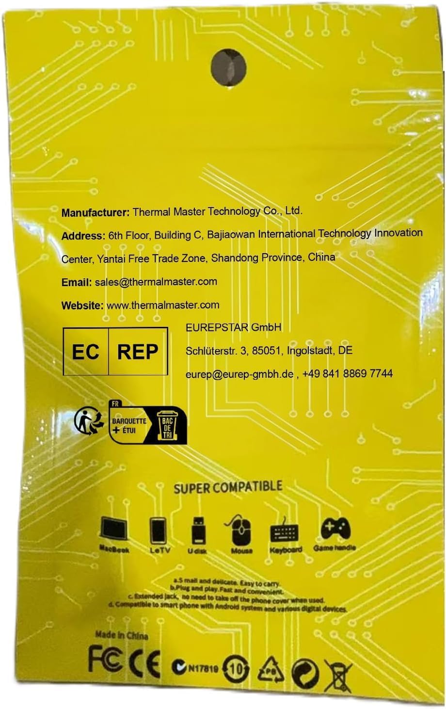 Thermal Master Type-C to Lightning Adapter for P1