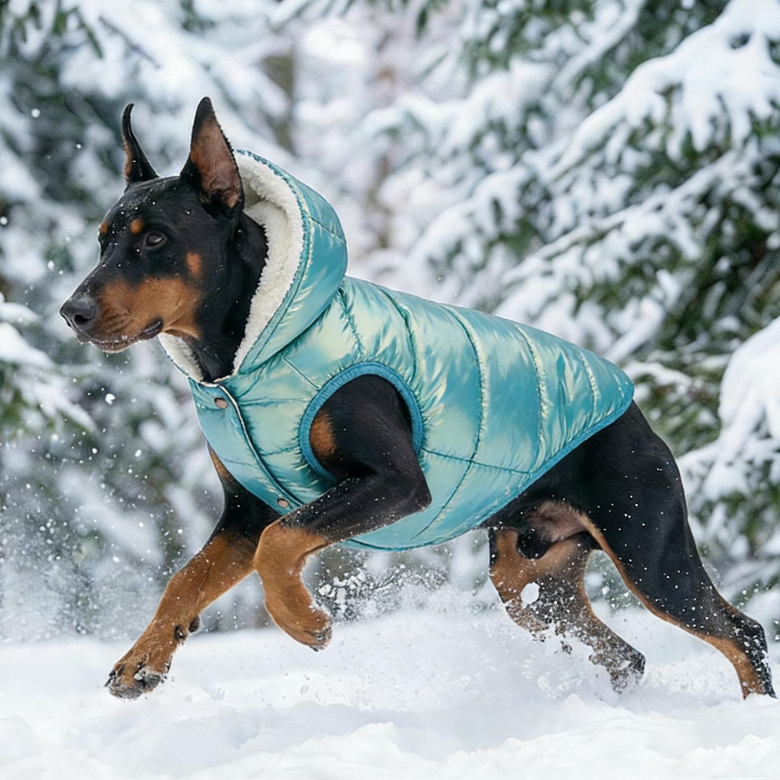 Sudadera con capucha de forro polar, abrigo impermeable resistente al viento, chaqueta cálida de invierno para perros, ropa para mascotas para clima frío, chaleco para ropa para mascotas, chaleco para