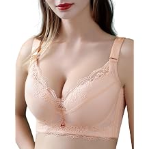 Women Push Up Bra Plus Size Lace Underwire Soft Padding Lift Up Bra