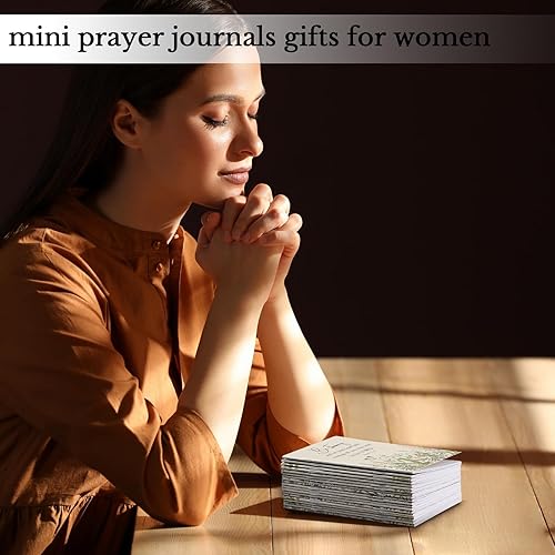 Vista 17 de Ctosree 200 cuadernos de oración con versículos de la Biblia, regalos cristianos para mujeres, mini bloc de notas religiosas inspiradoras a granel