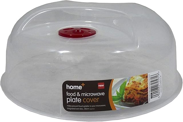 Home+ Large Ventilated Microwave Food Plate Dish Cover