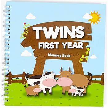 twin baby record book