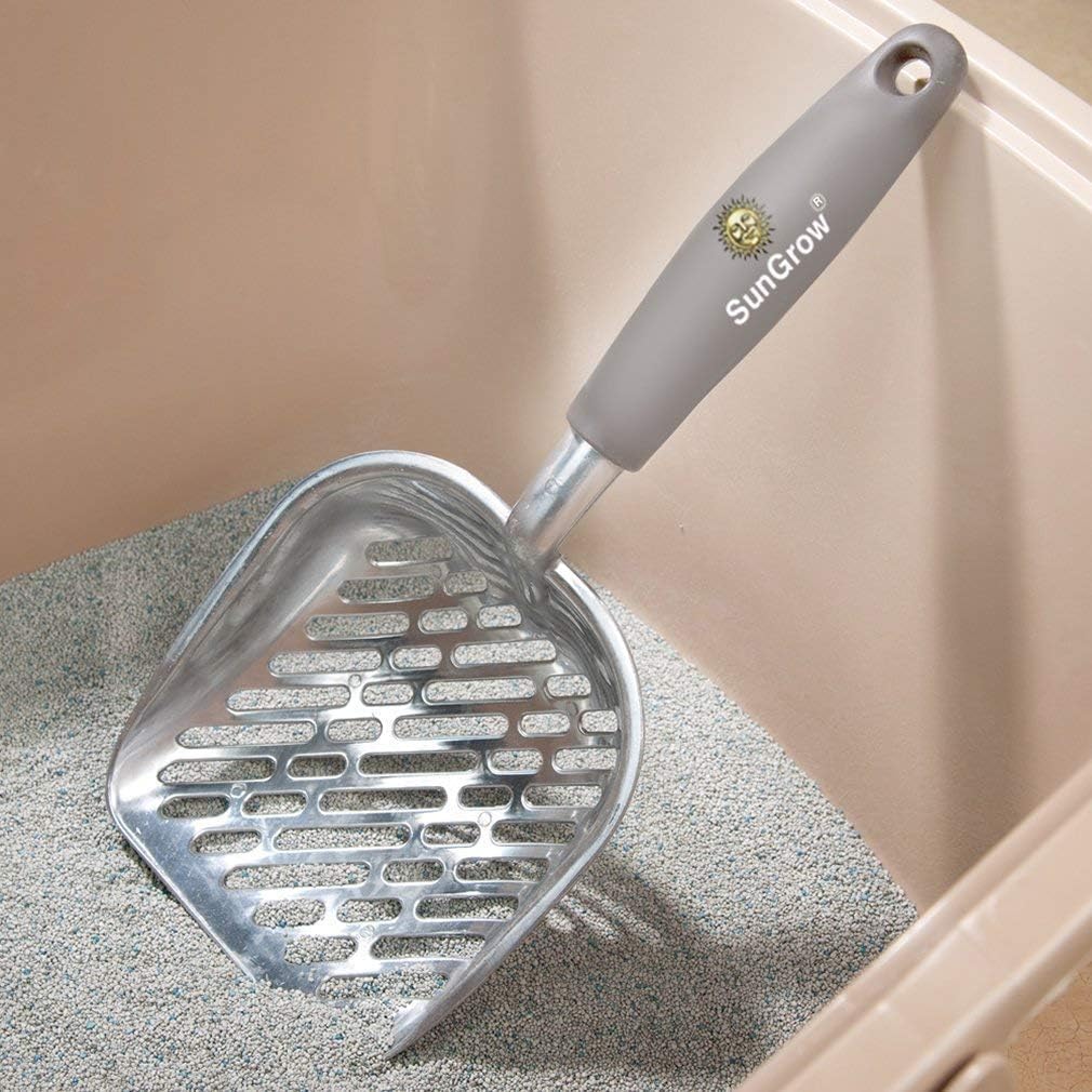 Sifting Litter Box SunGrow Stainless Steel Cat Litter Scoop