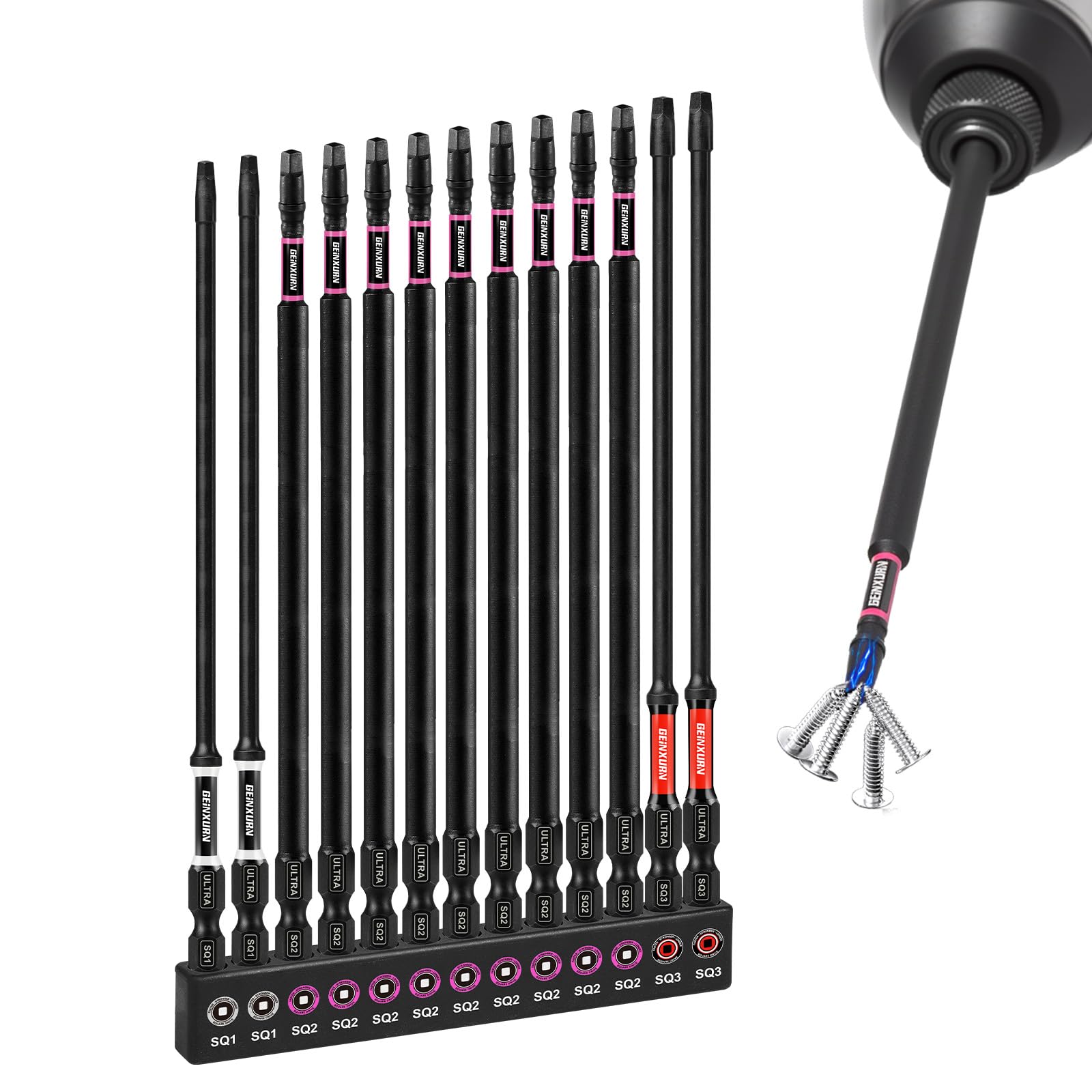 Geinxurn 13-Piece Impact Torx Screwdriver Set -10 Geinxurn 13-Piece Impact Torx Screwdriver Set -10
