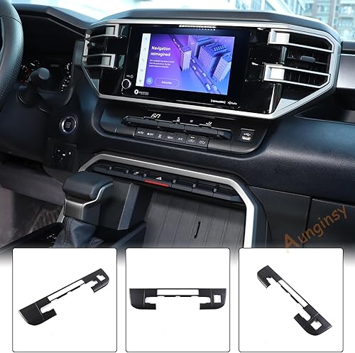 Miniatura 6 de Cubierta de ajuste de control de clima de aire acondicionado para automóvil Toyota TundraSequoia 2022-2024 Control central de camión AC Botón de