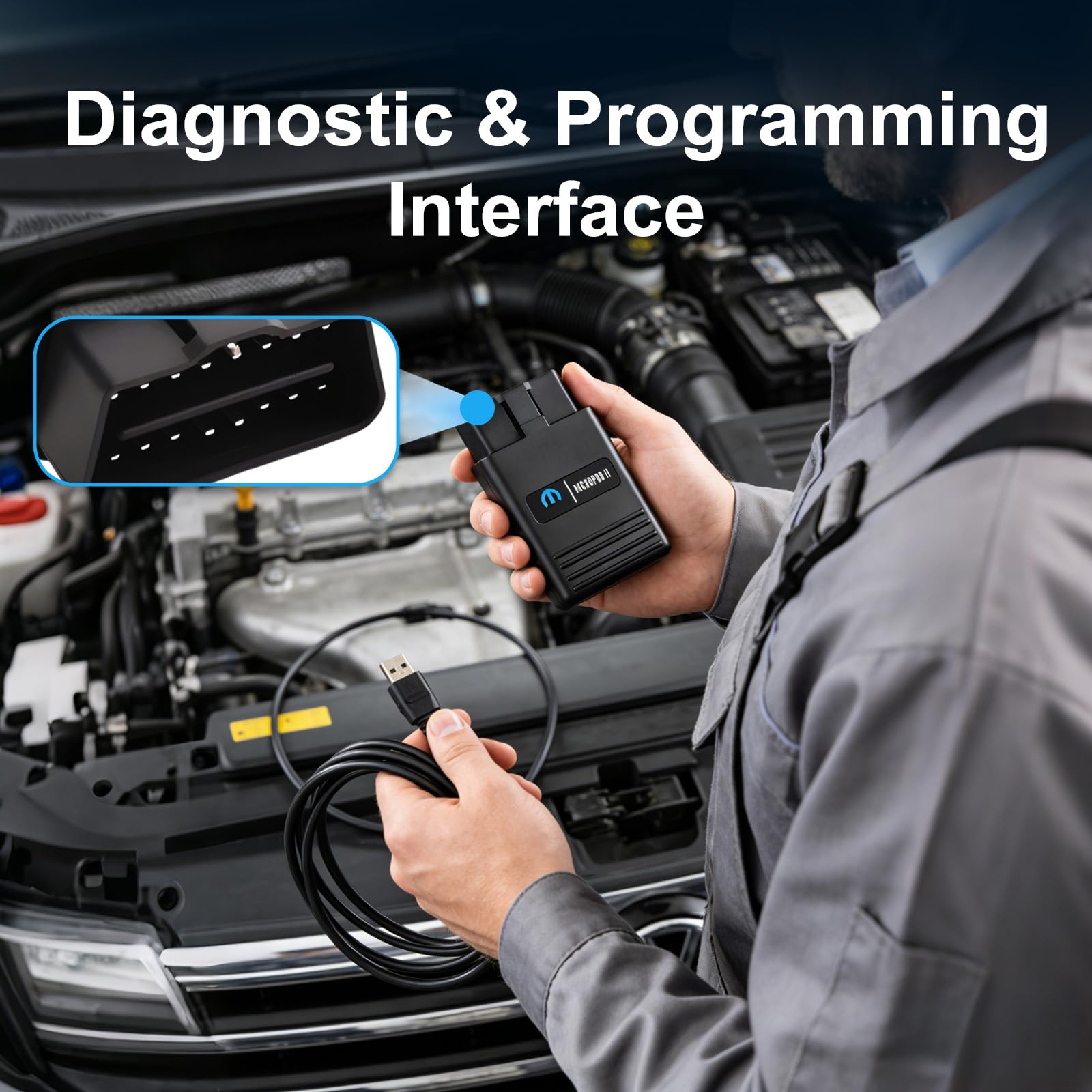 MicroPod 2, strumento diagnostico e programmazione per Jeep Dodge Chrysler Fiat, scanner completo con supporto DRBIII, compatibile con veicoli 1998-2016, V17.04.27