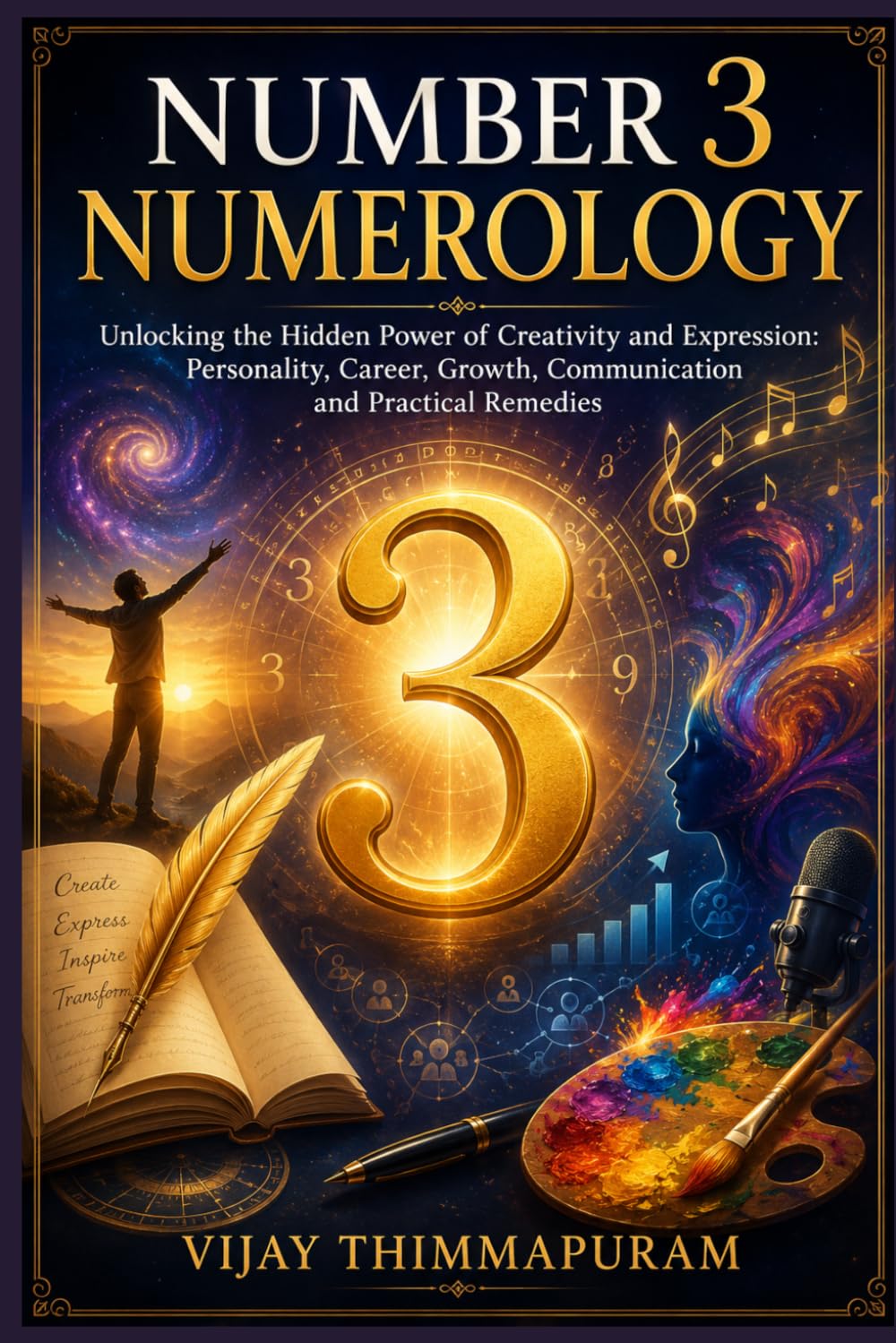 Number 3 Numerology: Unlocking the Hidden Power of Creativity and Expression: Personality, Career, Growth, Communication and Practical Remedies (The Hidden Power of Numbers Series)