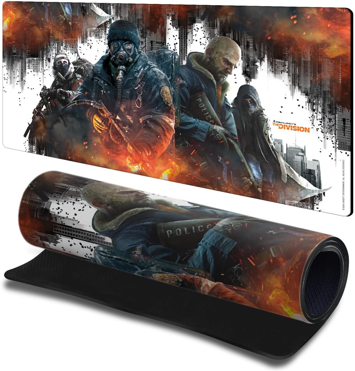 Head Case Designs Officially Licensed Tom Clancy's The Division Group Factions Graphics 23.62 x 11.81 x 0.12 inches (600 x 300 mm) - L Gaming Office Desk PC Keyboard Mouse Mat Pad