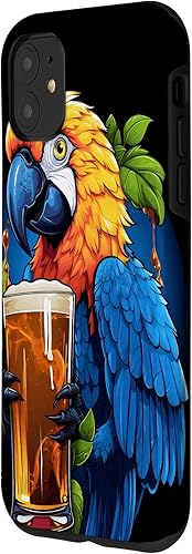 Miniatura 2 de iPhone 11 loro cerveza beber pájaro vaso de cerveza caso