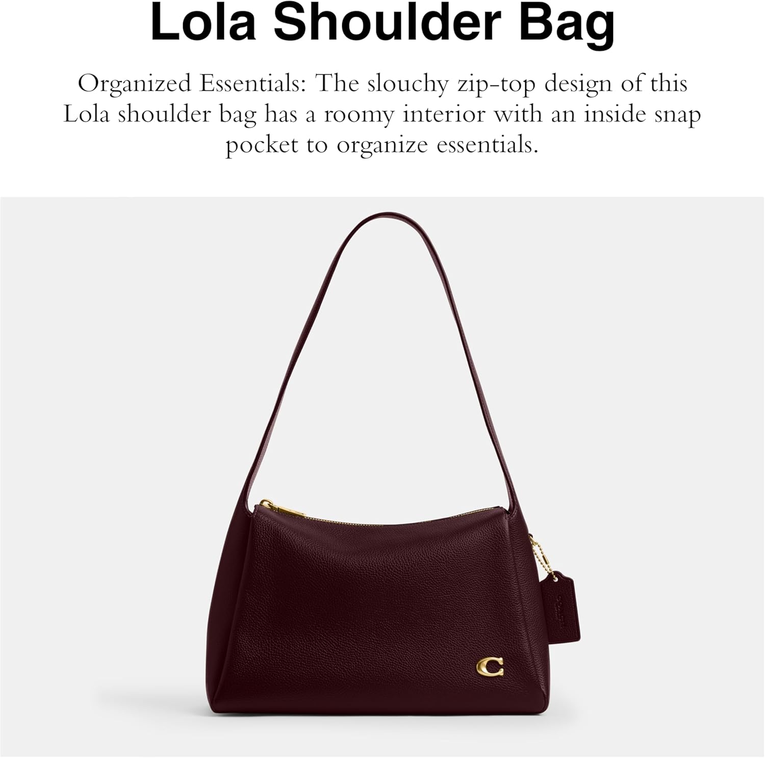 COACH Women's Suede Lola Shoulder Bag - Image 2