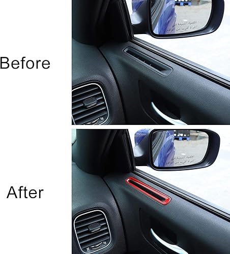 Miniatura 6 de Voodonala Aire acondicionado para puerta, salida de ventilación, salida de ventilación, embellecedor para Dodge Charger 2011-2025+, accesorios