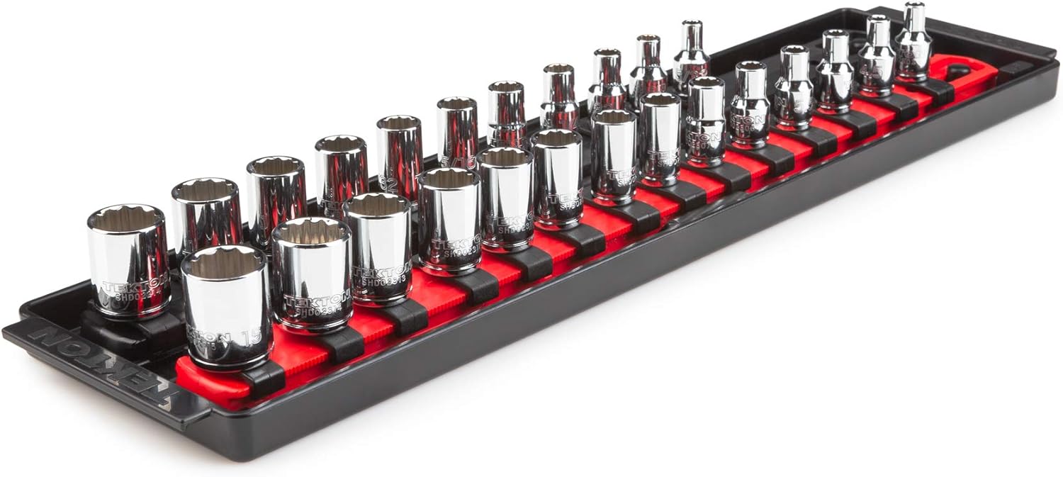 TEKTON 1/4 Inch Drive 12-Point Socket Set, 11-Piece (5/32-9/16 in.) | SHD90103 : Tools & Home Improvement