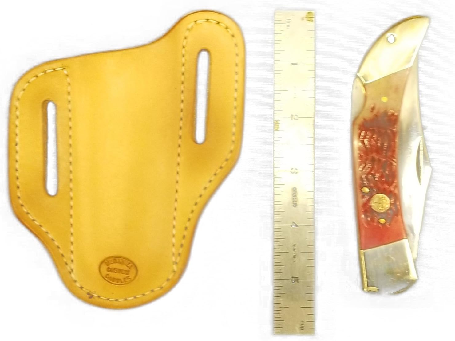 Folding Hunter Leather Knife Sheath