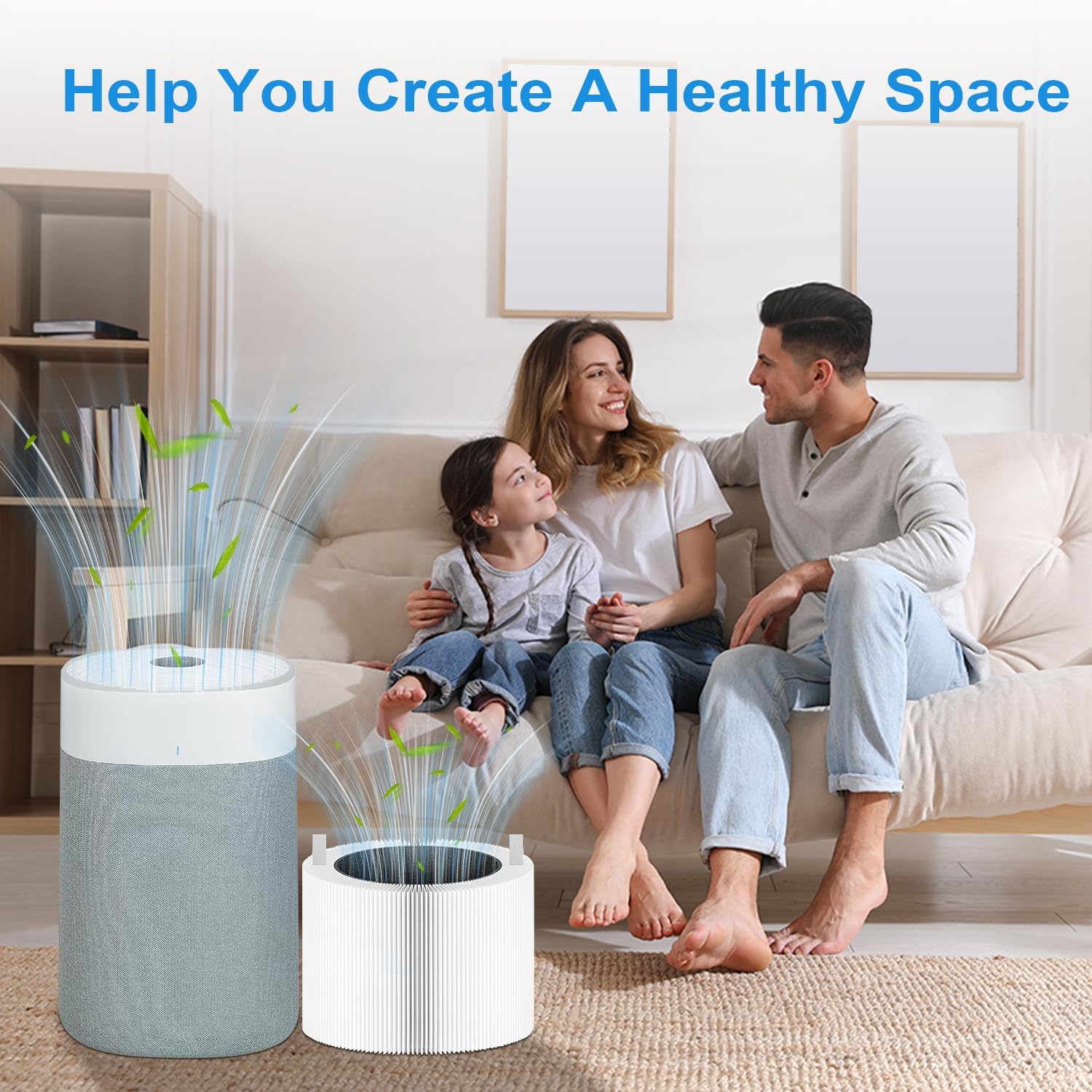 211i MAX Replacement Filter Compatible with Blue Pure 211i Max Air Purifier, HEPA and Activated Carbon Filters, White Replacement Part #F2MAX (2 Packs) - Image 7