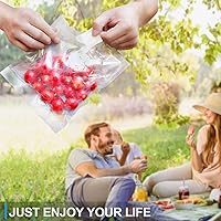 Vista 6 de CANLENPK - Bolsas de sellado al vacío de 3.5 x 4.7 pulgadas, bolsa selladora al vacío de alimentos pequeños, sellado de comida, aperitivos, frutas
