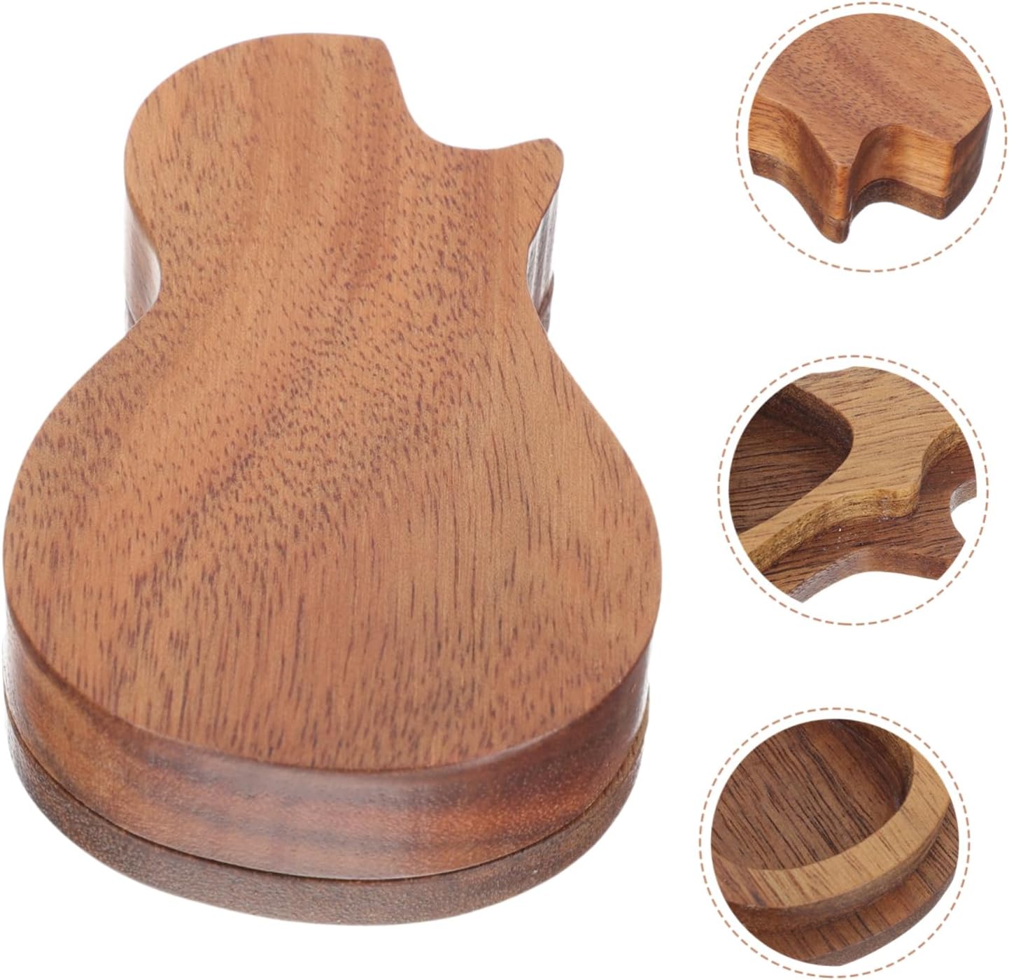Creative Wooden Guitar Pick Holder Storage Organizer for Travel and Concert image 5