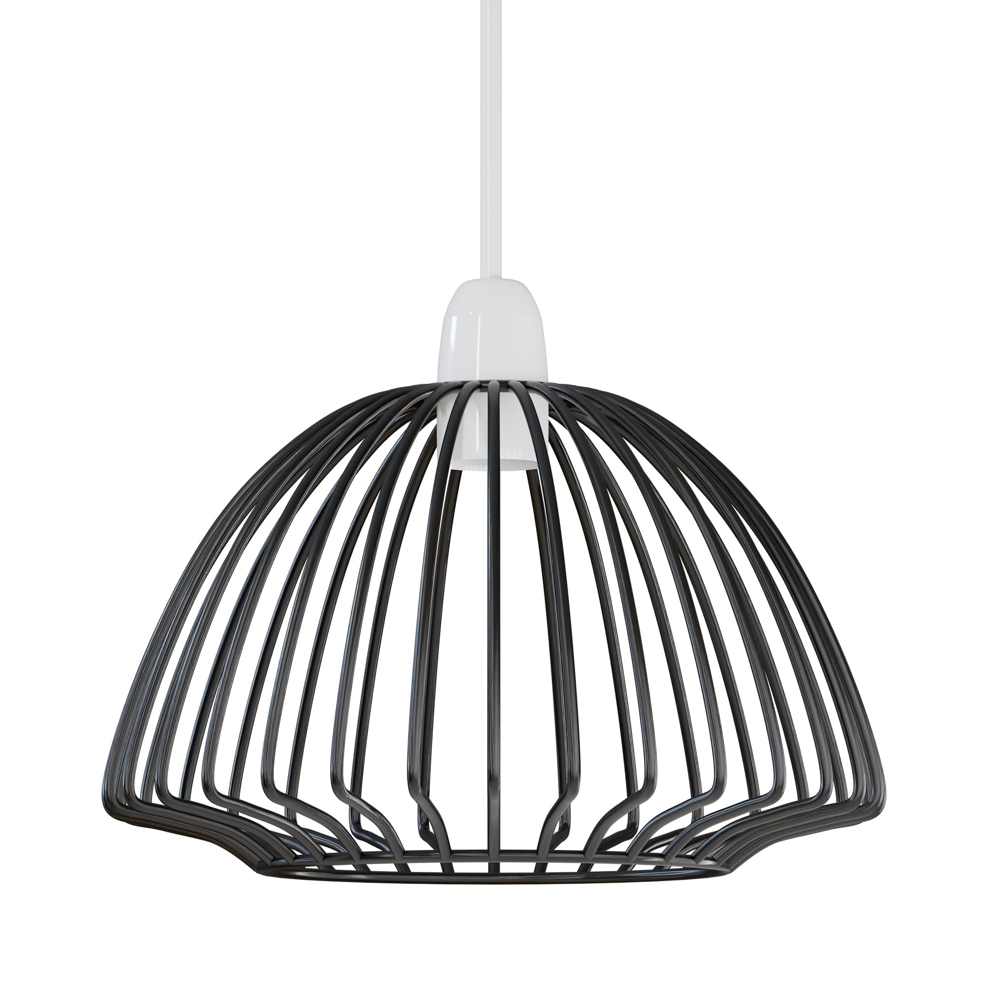 LEDSone Industrial Metal-Wire cage Lampshade, Vintage Black Ceiling-Lampshade for Kitchen, Living Room, hallways,Restaurant
