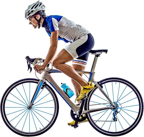 Miniatura 5 de VORCOOL Juego de 75 fundas para radios de bicicleta, kit de protección de radios para llantas de motocross, fácil de instalar, ligero, azul cielo