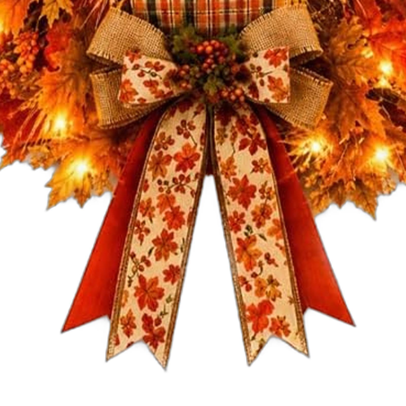 Ghirlanda Autunnale Per Porta di Casa Decorazione Con Spaventapasseri