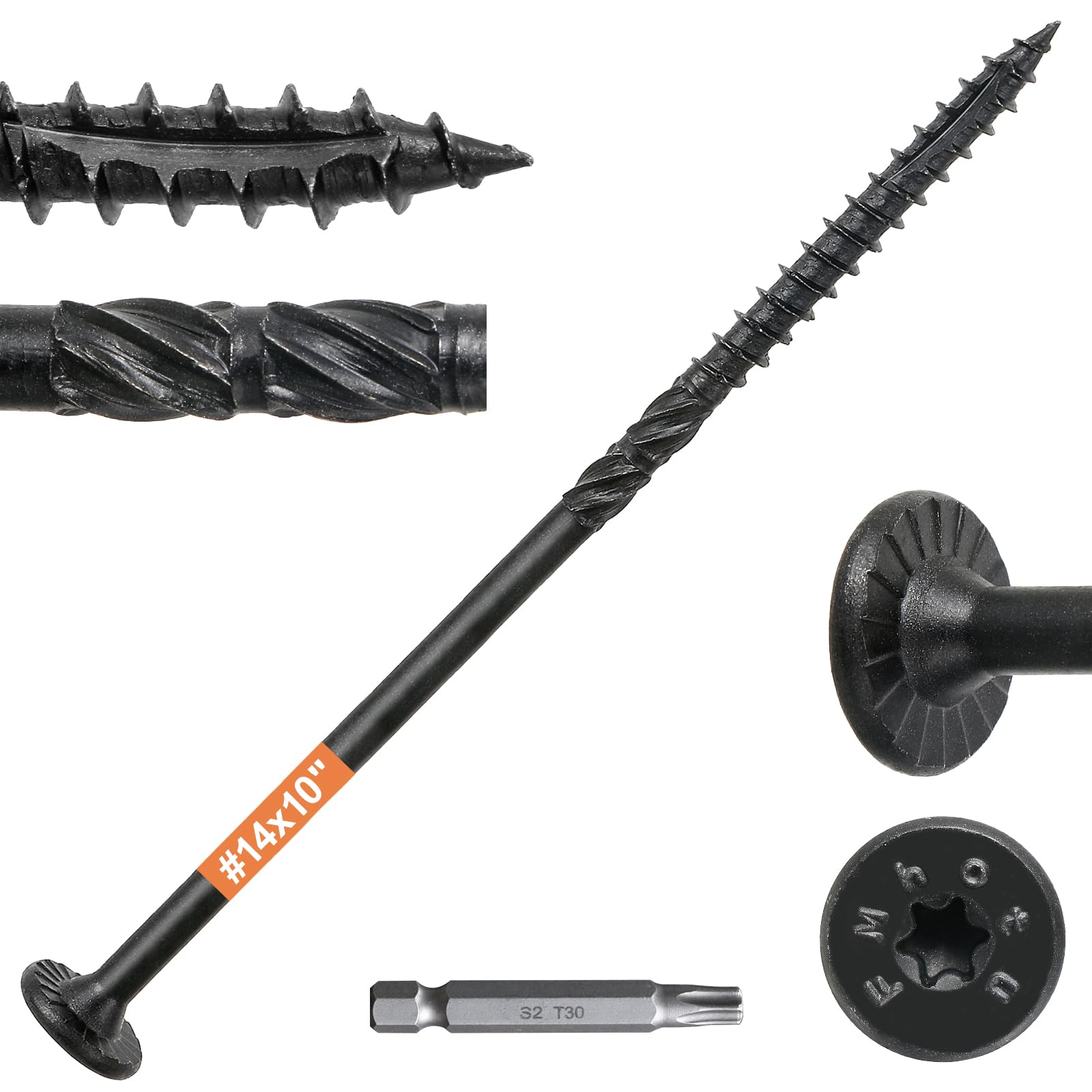 14x8 Wood Lag Screws - Rust Resistant -12