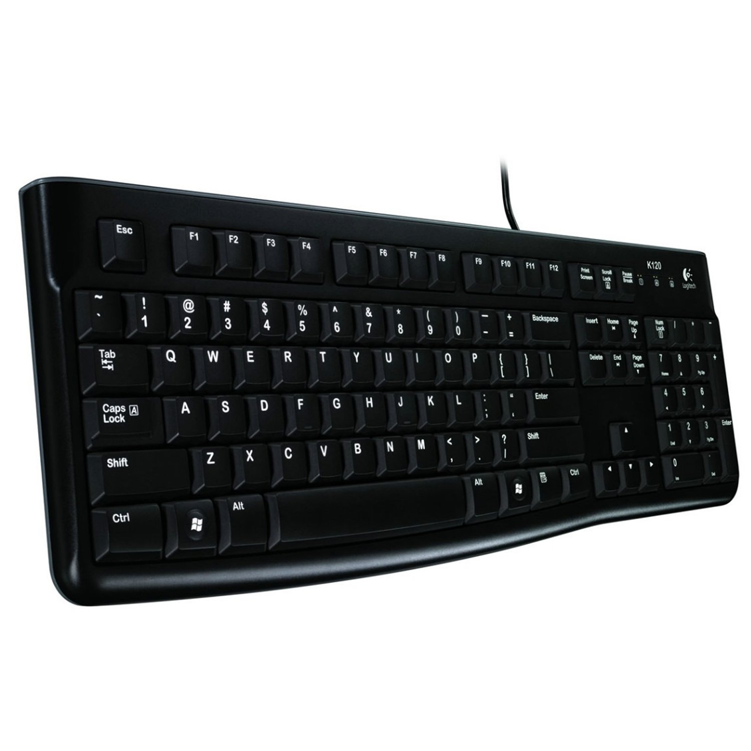 Clavier Filaire Logitech K120 QWERTY Espagnol - Confort et Durabilité