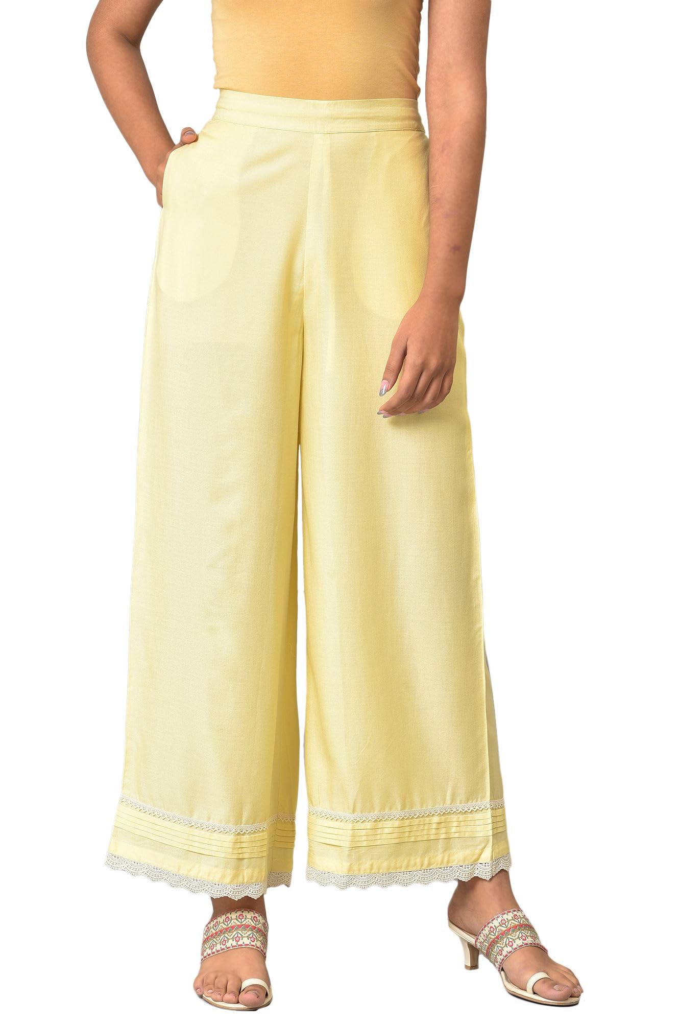 Women's Mid Rise Regular Fit Pants-image-45