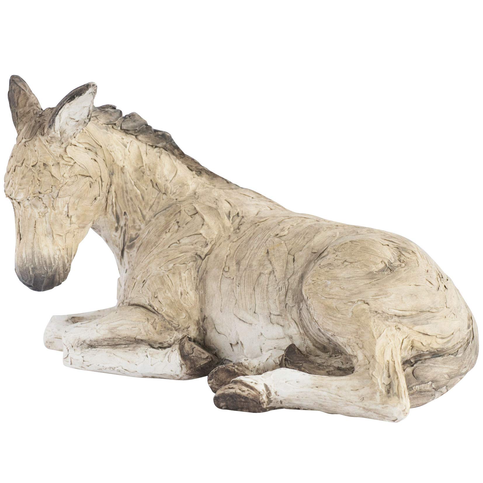 More Than Words Brown Nativity Donkey Figurine,